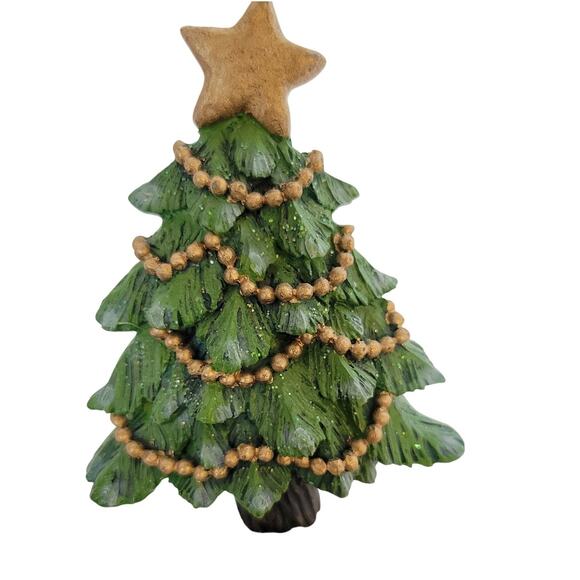 4 Christmas Tree Napkin Rings Holiday Table Décor Festive Set Dinner Party READ - Picture 4 of 9